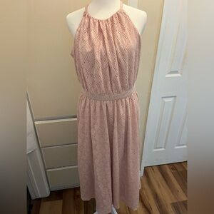 Elegant Pink Maxi Dress